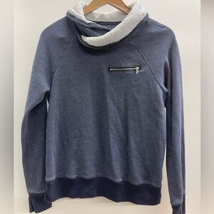 Vintage Y2K Abercrombie & Fitch Dark Blue Cowl Neck Sweater